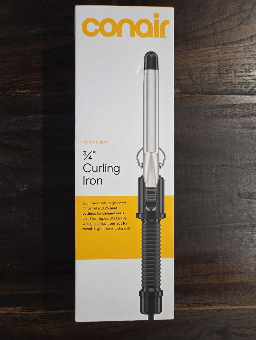 Conair 3/4 Inch Curling Iron Brand New